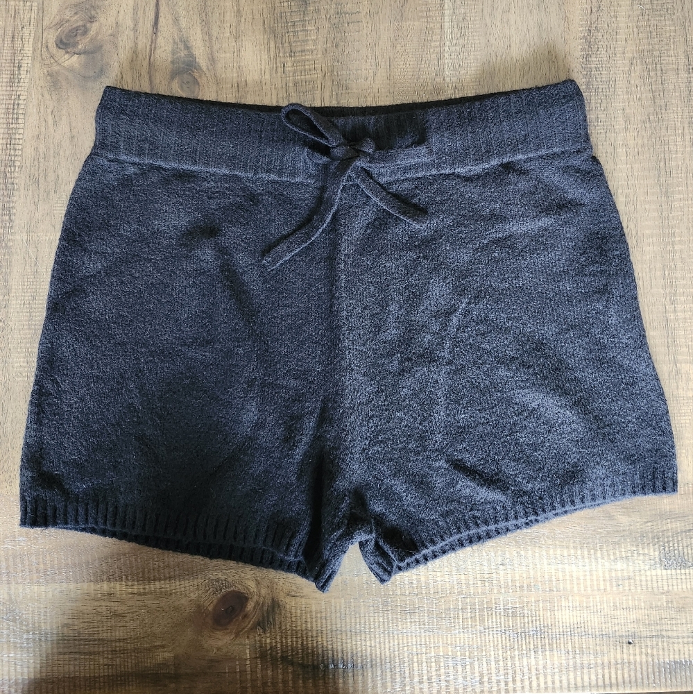James Perse Black Lounge Drawstring Shorts Sz 2